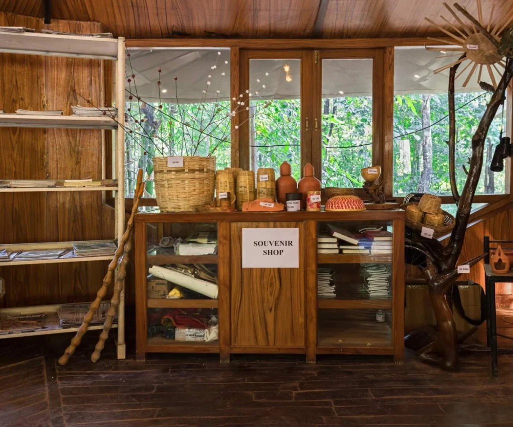 Souvenir Shop At The Lodge With Local Handicrafts, Clay Items, Etc.